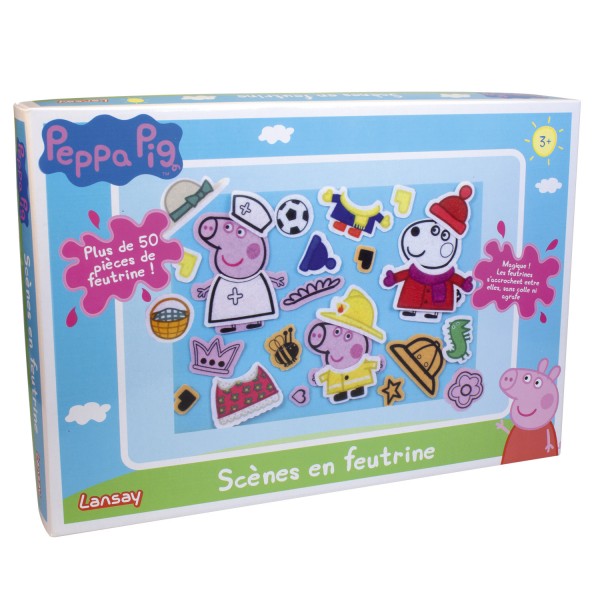 Kit créatif Peppa Pig : Scènes en feutrine - Lansay-20024