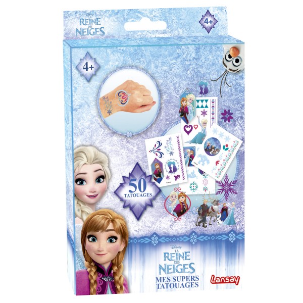 Kit de tatouages La Reine des Neiges (Frozen) : Mes supers tatouages - Lansay-25084
