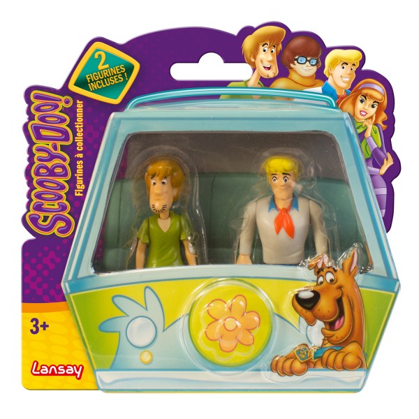 Pack de 2 figurines de collection Scooby-Doo : Samy et Fred - Lansay-11777-2