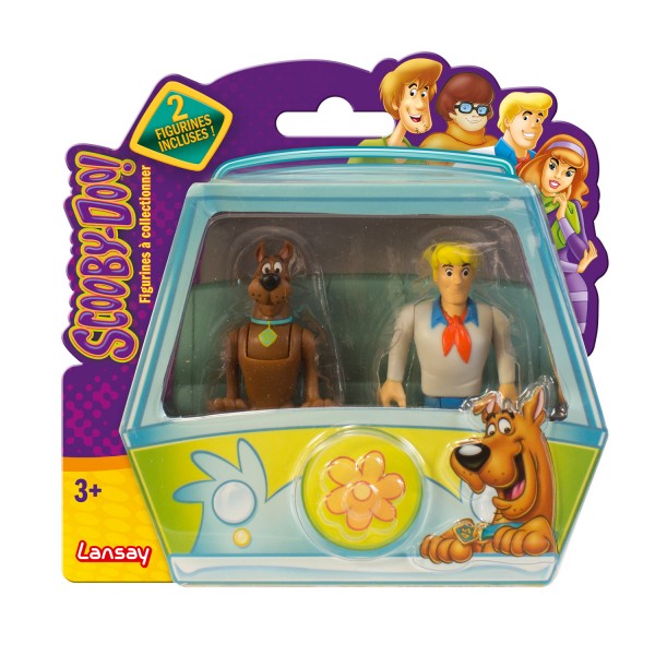 Pack de 2 figurines de collection Scooby-Doo :Scooby-Doo et Fred - Lansay-11777-4