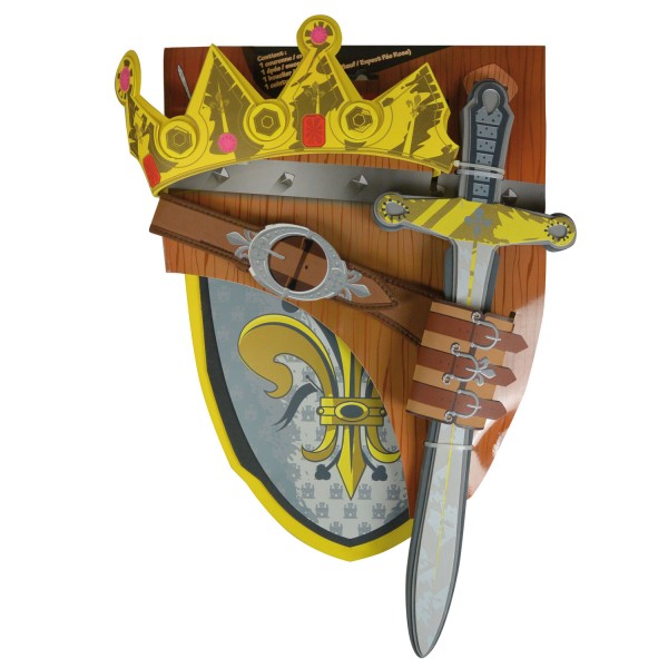 Accessoires pour panoplies médiévales : Roi de France - Coin-27422