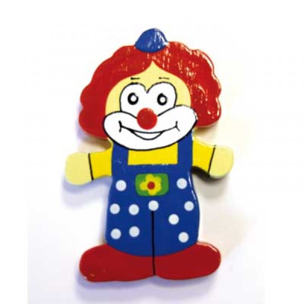 Lettre clown en bois : Personnage - Coin-05000Pe