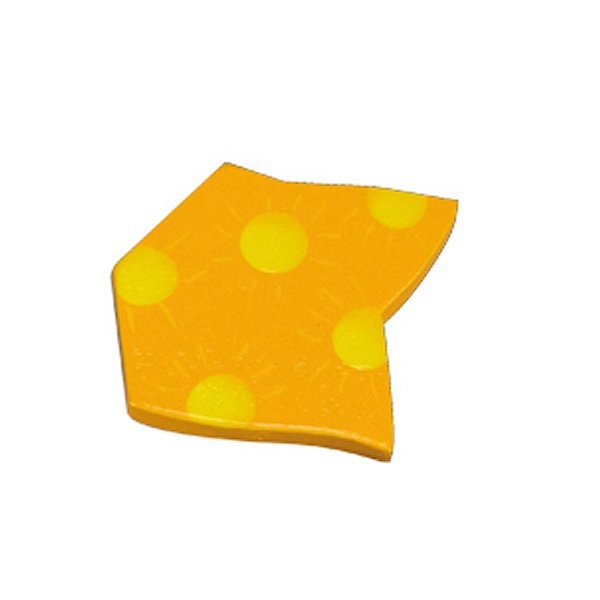 Lettre volante en bois : Pièce de fin de guirlande orange ou jaune - Coin-10059-FIN-OJ