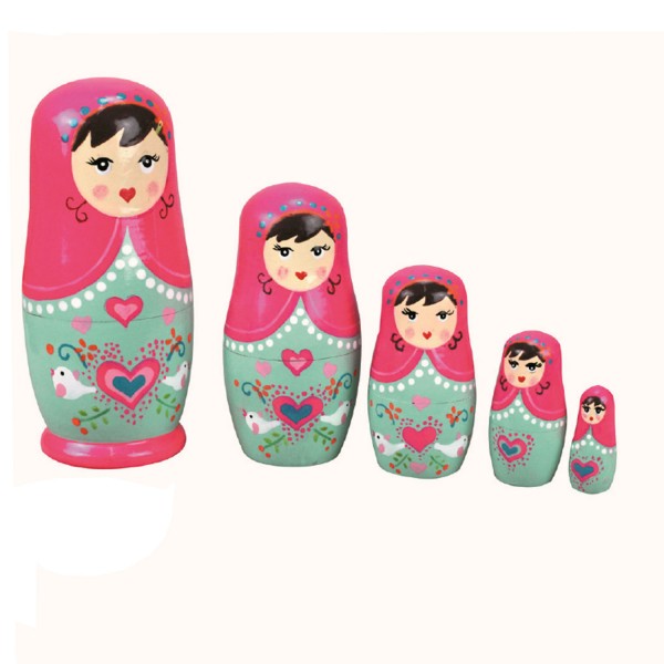Poupées Matriochkas poupées russes : Lilia - Coin-26906