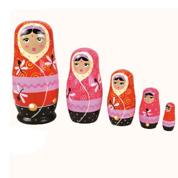 Poupées Matriochkas poupées russes : Shanti - Coin-26890