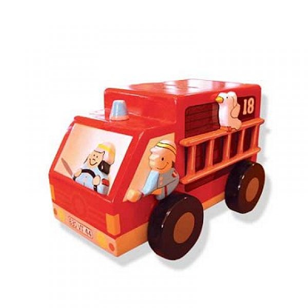 Tirelire Camion de pompier - Coin-01002