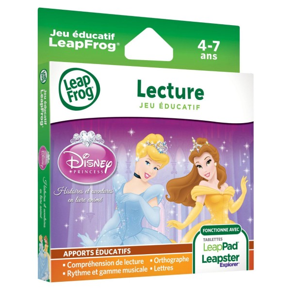 Jeu pour consoles LeapPad et Leapster Explorer : Lecture avec les Princesses Disney - Leapfrog-89012