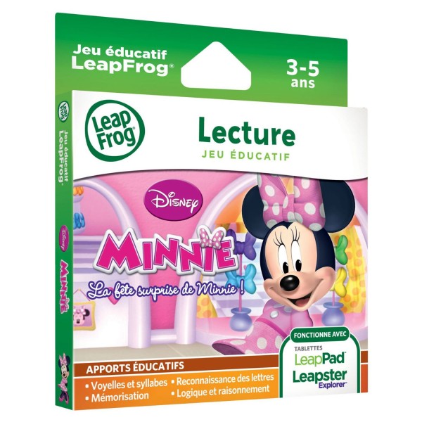 Jeu pour consoles LeapPad et Leapster Explorer : Lecture avec Minnie - Leapfrog-89031