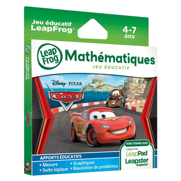 Jeu pour consoles LeapPad et Leapster Explorer : Mathématiques avec Cars - Leapfrog-89010
