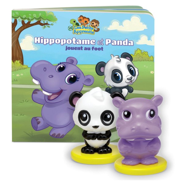 Livre interactif Les petits apprentis : Hippopotame et Panda jouent au foot - Leapfrog-81471