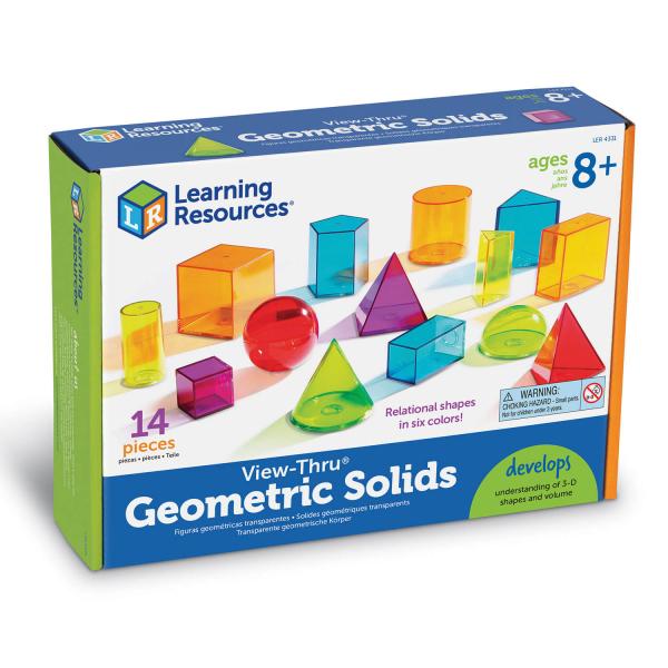 Formes géométriques colorées transparentes View-Thru® - LearningResources-LER4331