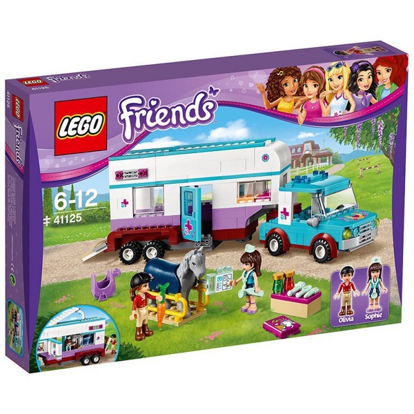 Lego 41125 Friends : La remorque à chevaux du vétérinaire - Lego-41125