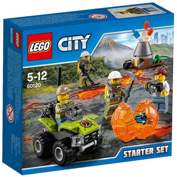 Lego 60120 City : Ensemble de démarrage du volcan - Lego-60120