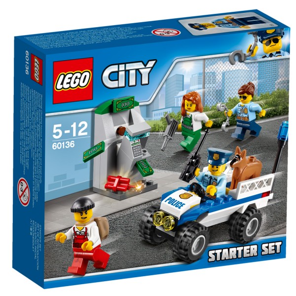 Lego 60136 City : Ensemble de démarrage de la police - Lego-60136