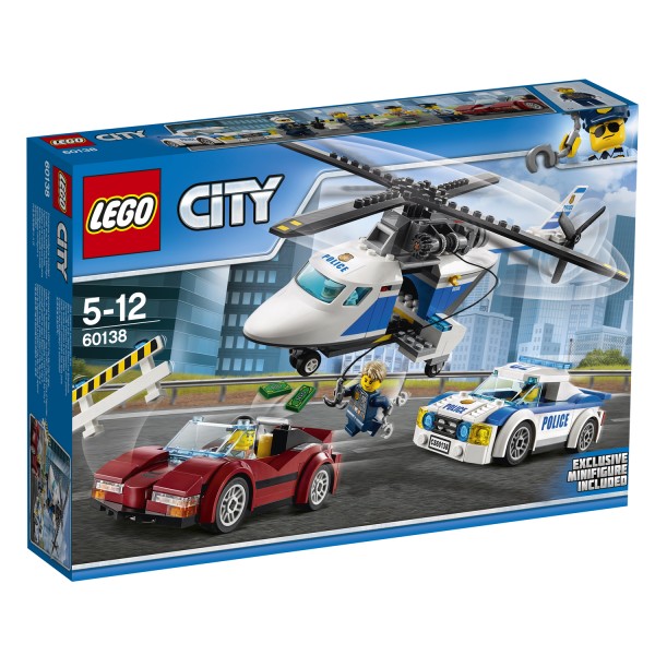 Lego 60138 City : La course-poursuite en hélicoptère - Lego-60138