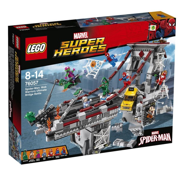 Lego 76057 Super Heroes :  Spiderman : Le combat suprême sur le pont des Web Warriors - Lego-76057