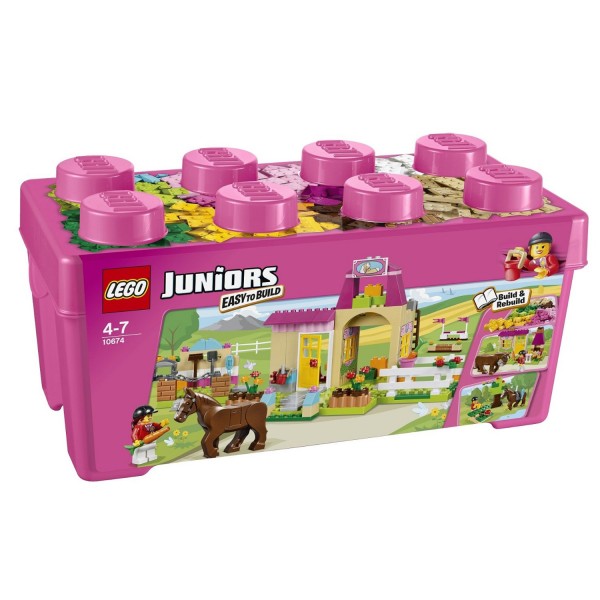 Lego 10674 Juniors : Grande boîte du centre équestre - Lego-10674