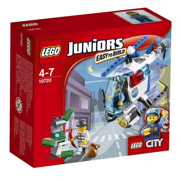 Lego 10720 Juniors : La poursuite en hélicoptère de police - Lego-10720