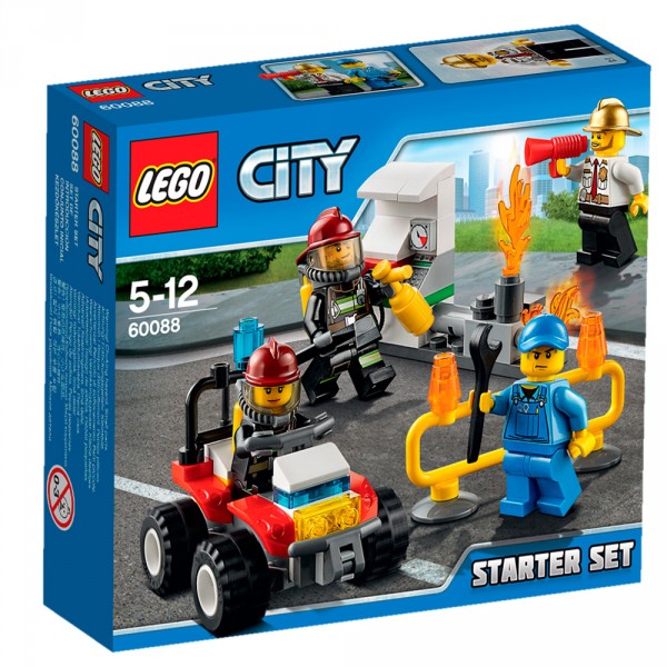 Lego 60088 City : Ensemble de démarrage pompiers - Lego-60088
