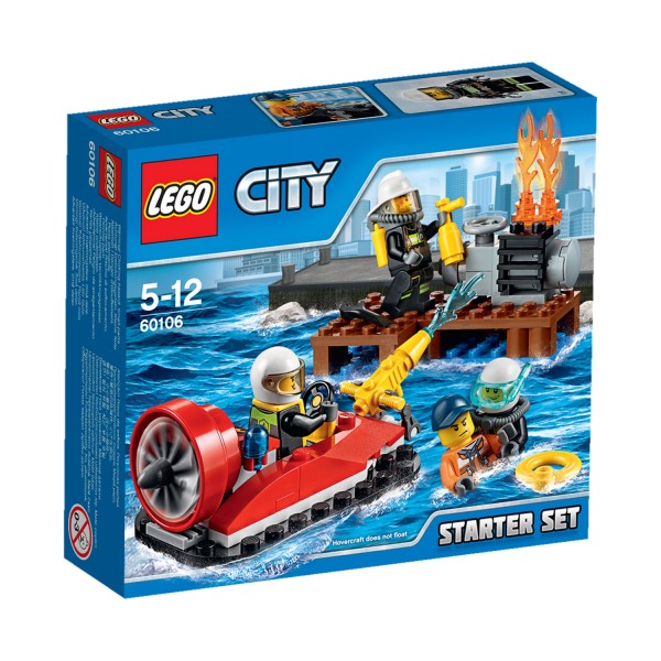 Lego 60106 City : Ensemble de démarrage pompiers - Lego-60106