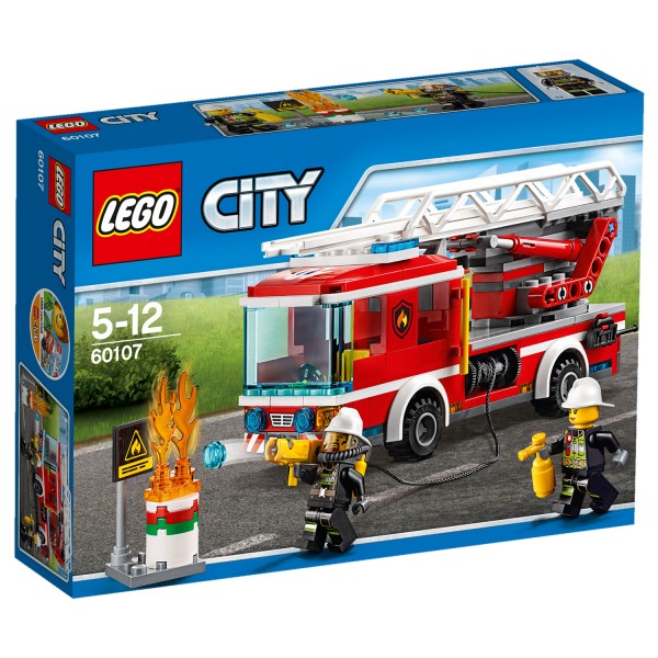 Lego 60107 City : Le camion de pompiers avec échelle - Lego-60107