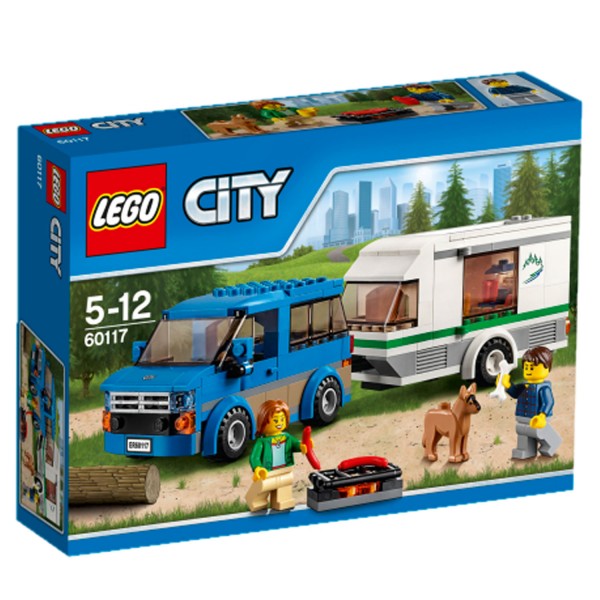 Lego 60117 City : La camionnette et sa caravane - Lego-60117