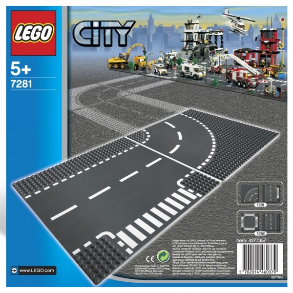 Lego 7281 City : Virage et croisement - Lego-7281