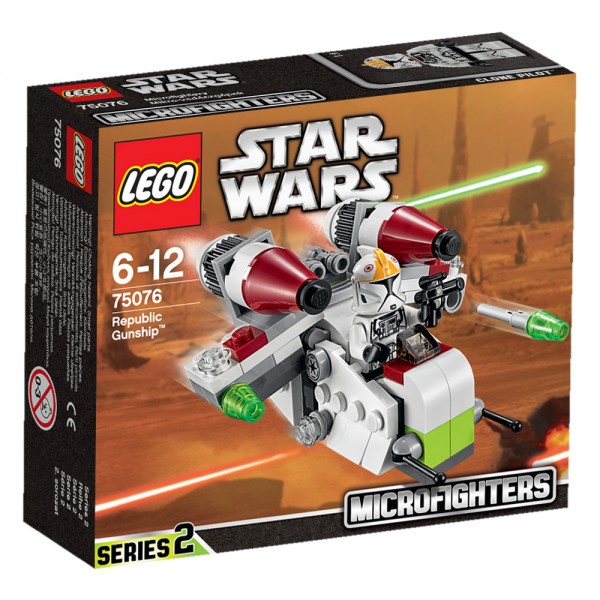 Lego 75076 Star Wars : Microfighter Republic Gunship - Lego-75076