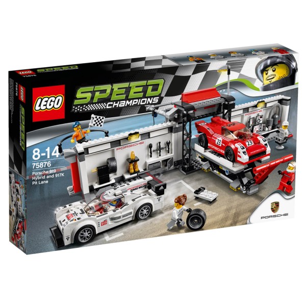 Lego 75876 Speed Champions : Le stand de la Porsche 919 Hybrid et 917K - Lego-75876