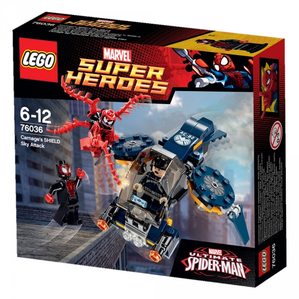 Lego 76036 Super Heroes : Spiderman : L'attaque aérienne de Carnage - Lego-76036