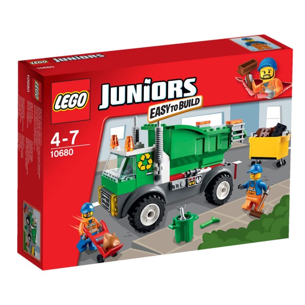 Lego Juniors 10680 : Le camion poubelle - Lego-10680