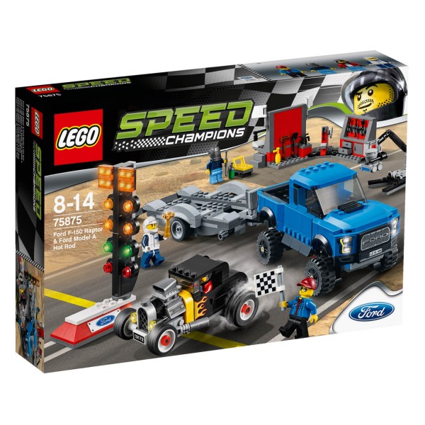 Lego 75875 Speed Champions : Ford F-150 Raptor et le bolide Ford Modèle A - Lego-75875