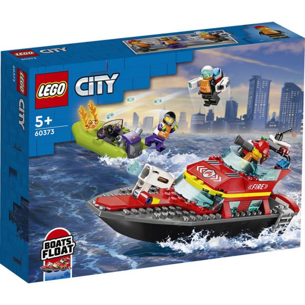 LEGO® City 60373 : Bateau de Sauvetage de Pompiers - Lego-60373