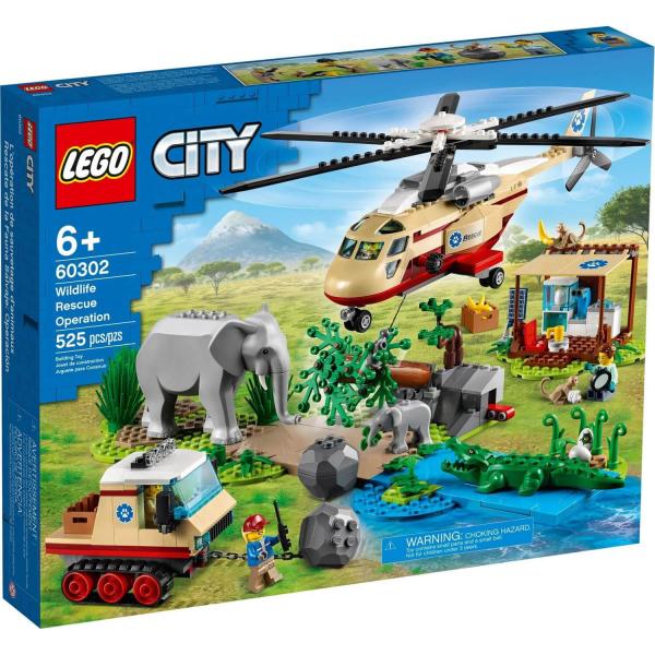 LEGO® 60302 City : L'opération de sauvetage des animaux sauvages - Lego-60302
