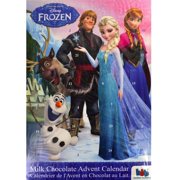 Calendrier de l'Avent en chocolat au lait : La Reine des Neiges (Frozen) - LGRI-803800
