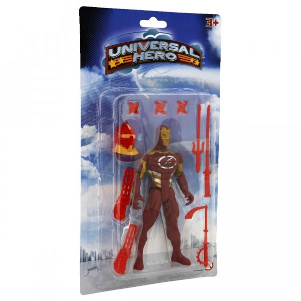 Figurine de ninja Universal Hero : Rouge et or - LGRI-94654-4