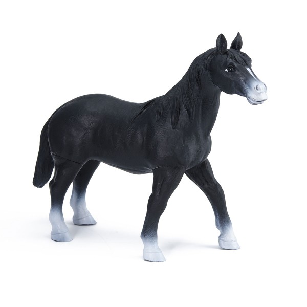 Figurine souple cheval noir - LGRI-FC83111-2