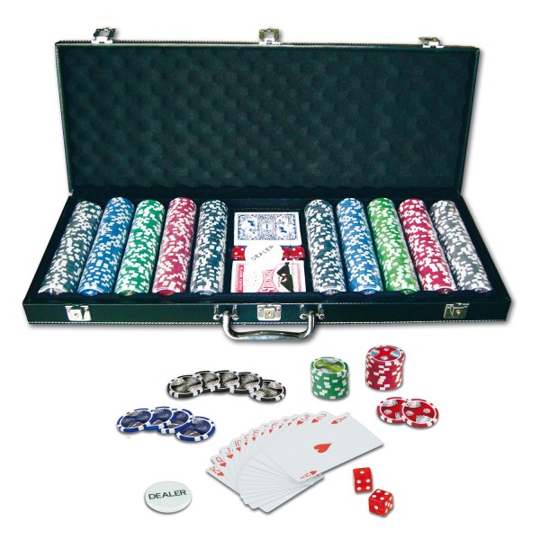 Mallette de poker en cuir 500 jetons - LGRI-wan501