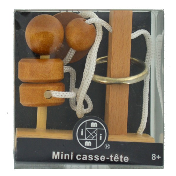 Mini Casse-Tête bois, métal et corde n°5 - LGRI-MIT6703-5