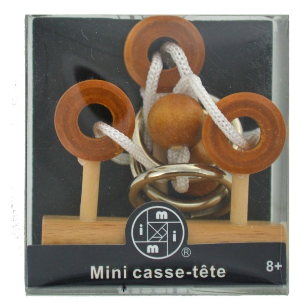 Mini Casse-Tête bois, métal et corde n°6 - LGRI-MIT6703-6