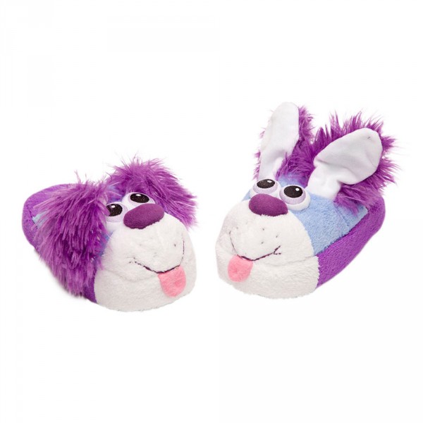 Chaussons chien violet Taille M (31/33) - Stompeez-90126