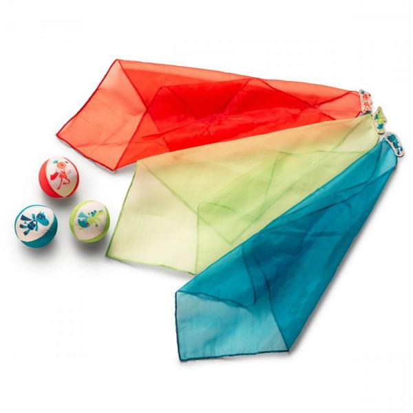 Mon 1er set de jonglage : 3 foulards et balles colorées - Lilliputiens-83351