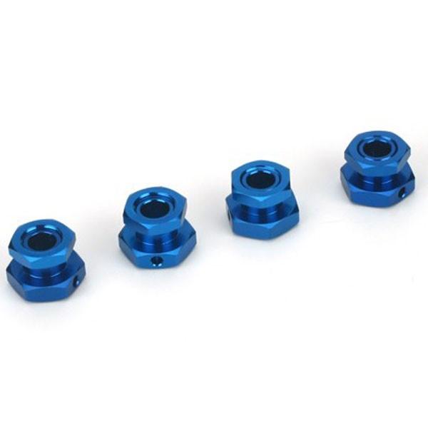 Hexagones De Roues Alu Bleu Lst (X4) - Losi - LOSB3512