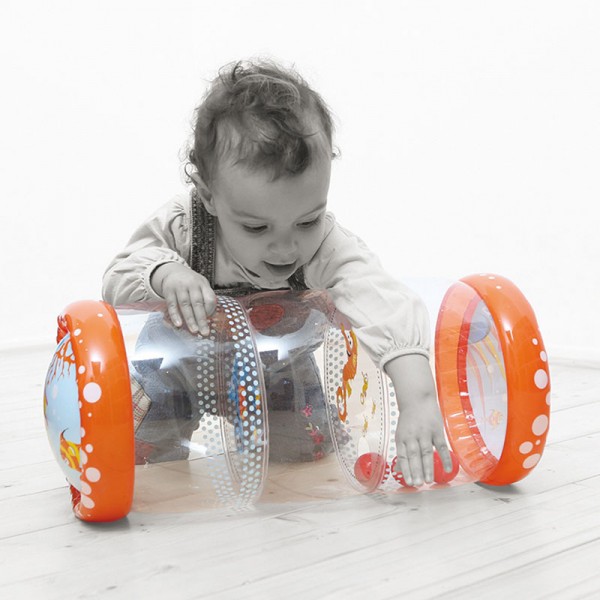 Rouleau gonflable : Baby Roller Corail - Ludi-3452