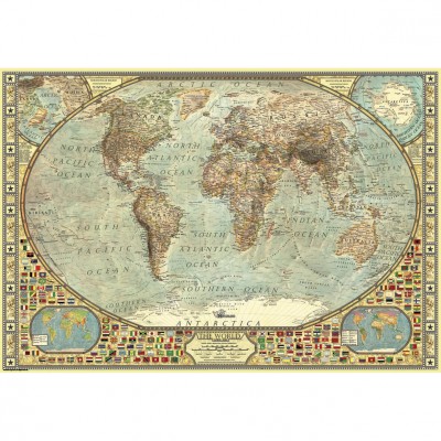 Puzzle 2000 piÃ¨ces : Mappemonde