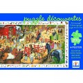 Djeco Puzzle 200 pièces - Poster et jeu d'observation : Equitation