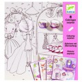 Djeco Coloriages à fenêtres : Les petites portes de Pupi