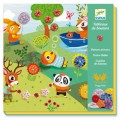Djeco Tableaux de boutons : Petite vie dans les bois