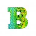Djeco Lettre décorative en bois Paon : B