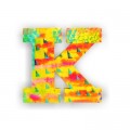 Djeco Lettre décorative en bois Paon : K